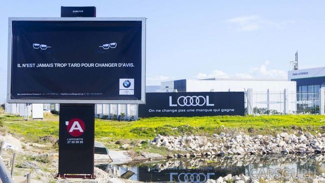 Взаимный троллинг Audi и BMW на билбордах