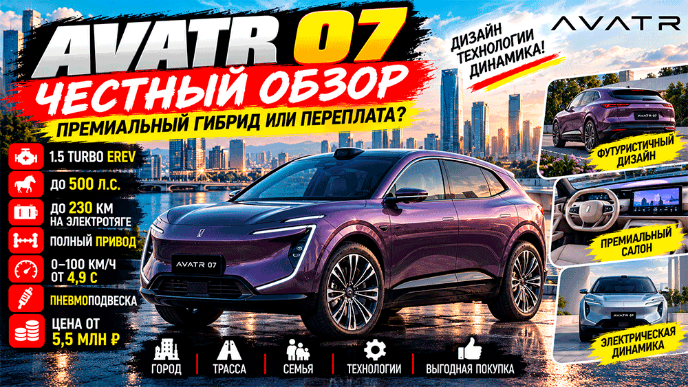 Avatr 07 – честный обзор цены, характеристики, запас хода, комплектации, слабые места, конкуренты и стоит ли покупать