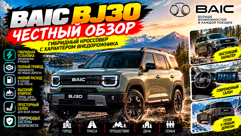 BAIC BJ30 – честный обзор цены, характеристики, комплектации, расход, слабые места, конкуренты и стоит ли покупать BAIC BJ30 – честный обзор цены, характеристики, комплектации, расход, слабые места, конкуренты и стоит ли покупать