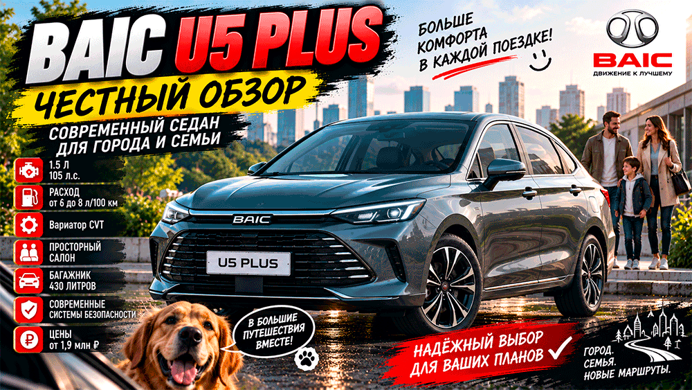 BAIC U5 Plus – честный обзор цены, характеристики, комплектации, расход, слабые места, конкуренты и стоит ли покупать BAIC U5 Plus – честный обзор цены, характеристики, комплектации, расход, слабые места, конкуренты и стоит ли покупать