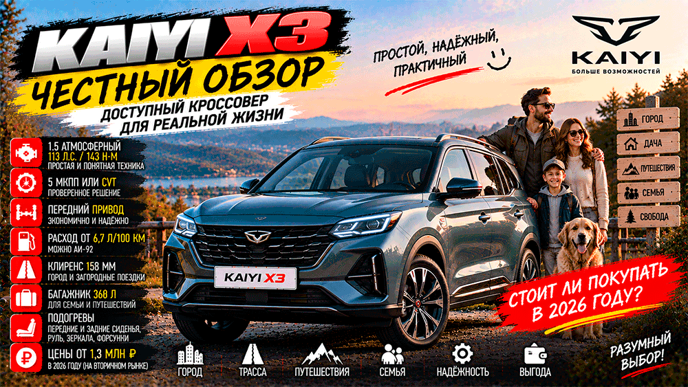 KAIYI X3 – честный обзор цены, характеристики, вариатор, расход, слабые места, конкуренты и стоит ли покупать KAIYI X3 – честный обзор цены, характеристики, вариатор, расход, слабые места, конкуренты и стоит ли покупать
