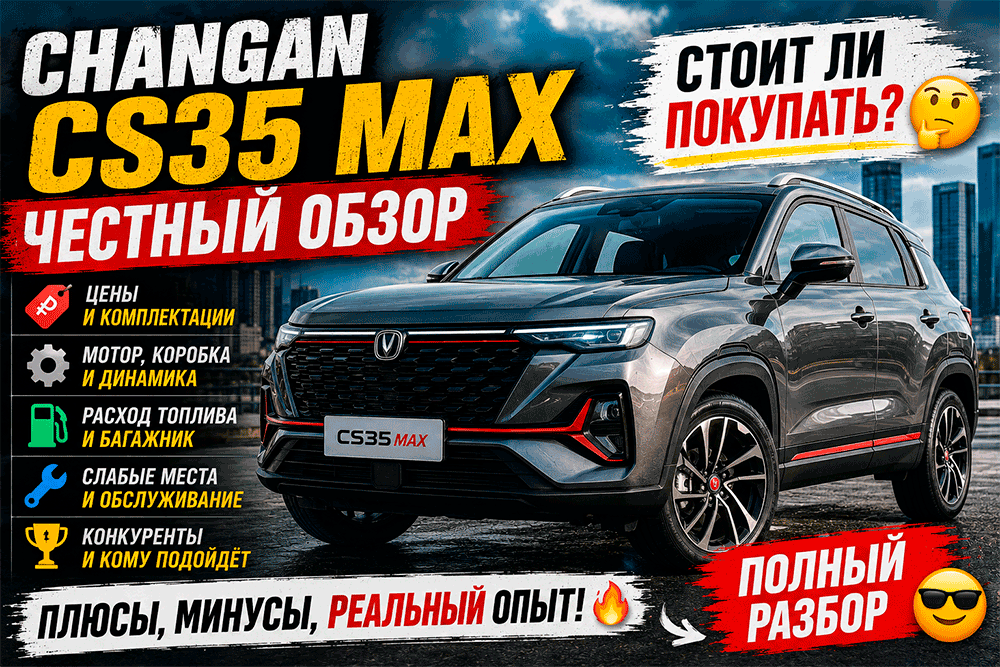 Changan CS35 MAX – честный обзор цены, комплектации, расход, слабые места и стоит ли покупать Changan CS35 MAX – честный обзор цены, комплектации, расход, слабые места и стоит ли покупать