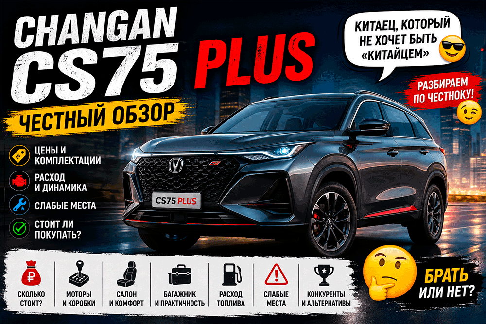 Changan CS75 Plus – честный обзор цены, комплектации, расход, слабые места и стоит ли покупать Changan CS75 Plus – честный обзор цены, комплектации, расход, слабые места и стоит ли покупать