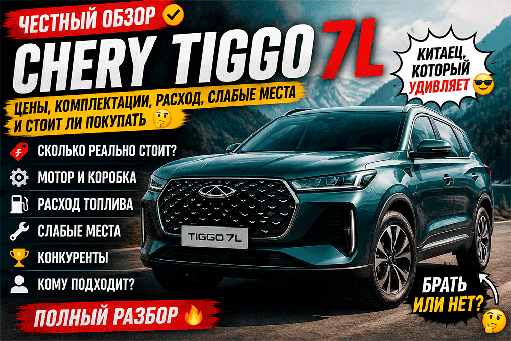 Chery Tiggo 7L – честный обзор цены, комплектации, расход, слабые места и стоит ли покупать Chery Tiggo 7L – честный обзор цены, комплектации, расход, слабые места и стоит ли покупать