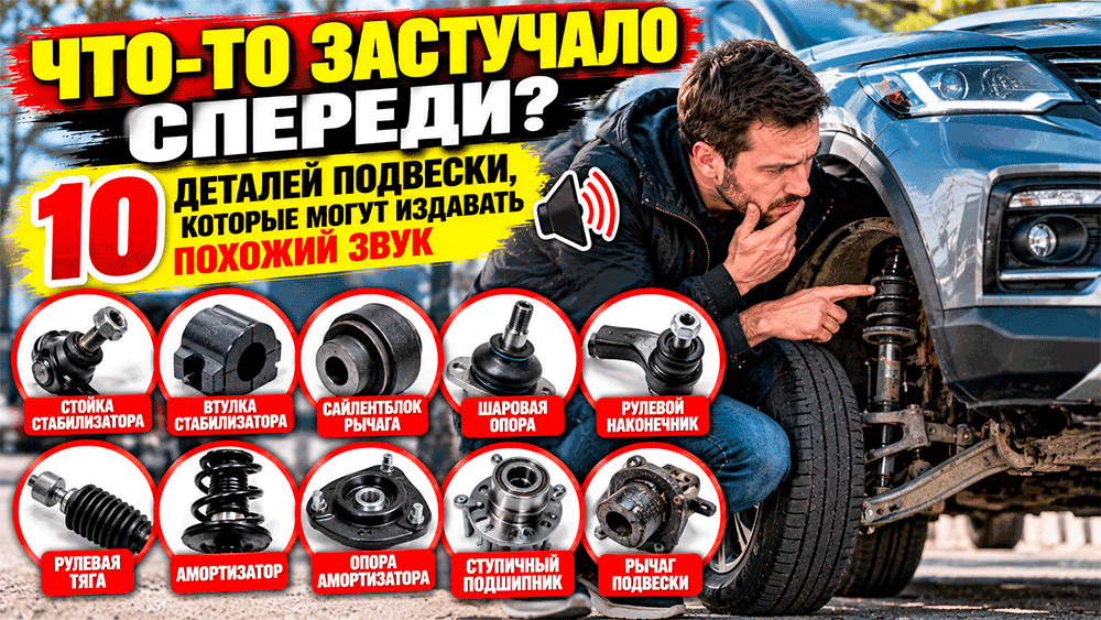 Что-то застучало спереди – 10 деталей подвески, которые могут издавать похожий звук