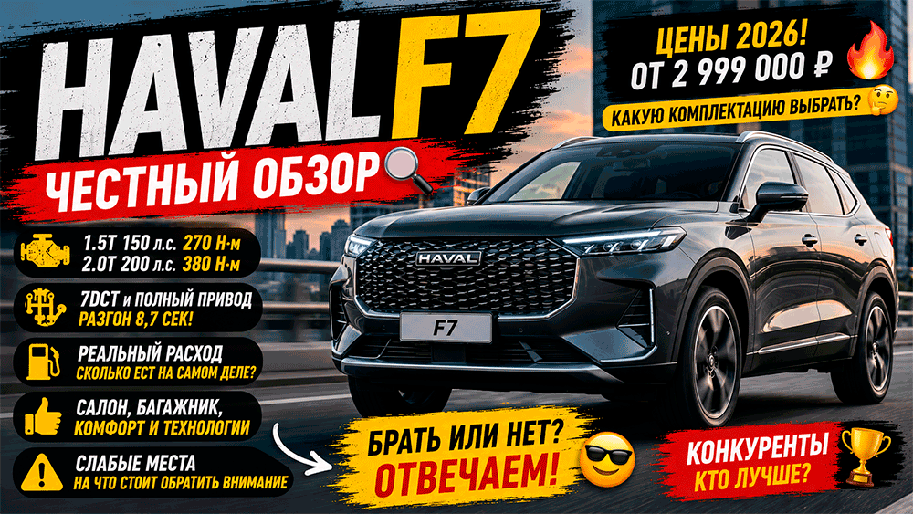Haval F7 – честный обзор цены, комплектации, расход, слабые места и стоит ли покупать Haval F7 – честный обзор цены, комплектации, расход, слабые места и стоит ли покупать