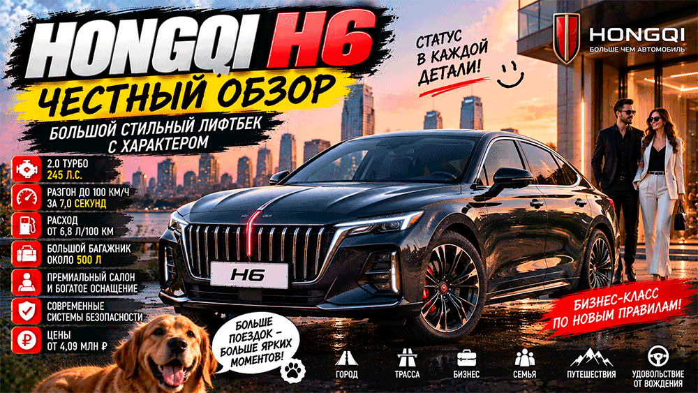 HONGQI H6 – честный обзор цены, характеристики, комплектации, расход, слабые места, конкуренты и стоит ли покупать HONGQI H6 – честный обзор цены, характеристики, комплектации, расход, слабые места, конкуренты и стоит ли покупать