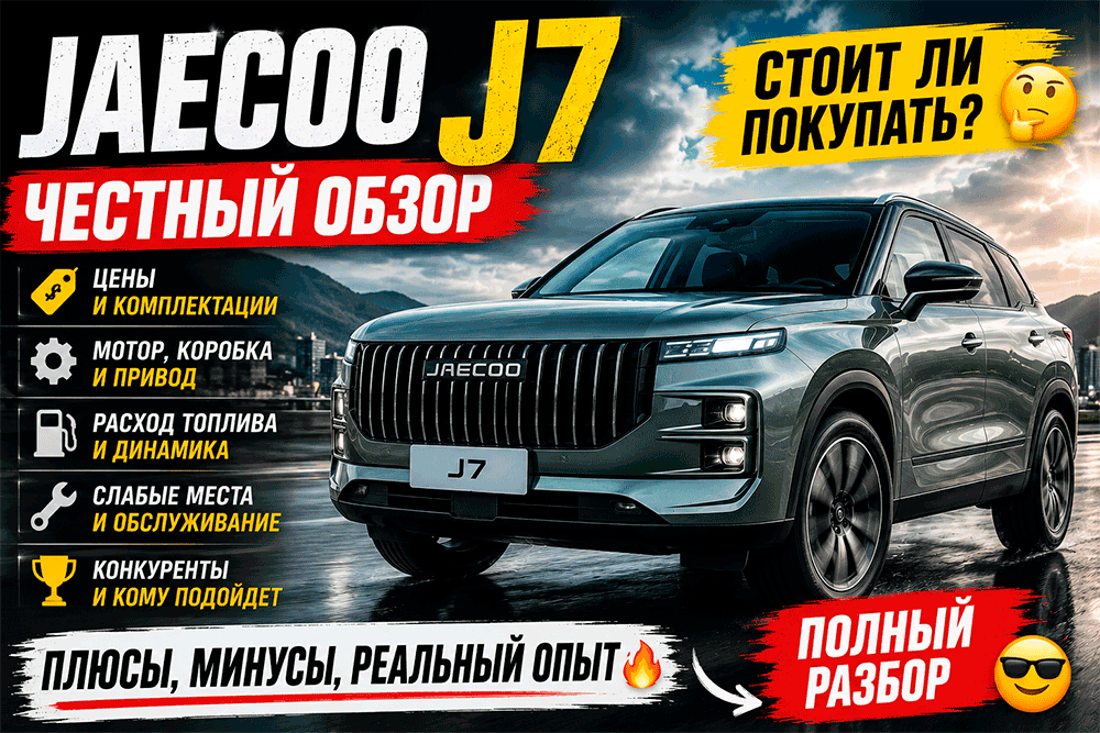 JAECOO J7 – честный обзор цены, комплектации, расход, слабые места и стоит ли покупать JAECOO J7 – честный обзор цены, комплектации, расход, слабые места и стоит ли покупать