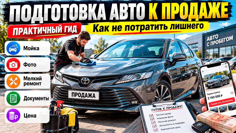 Как подготовить автомобиль к продаже и не потратить на это больше, чем получите обратно