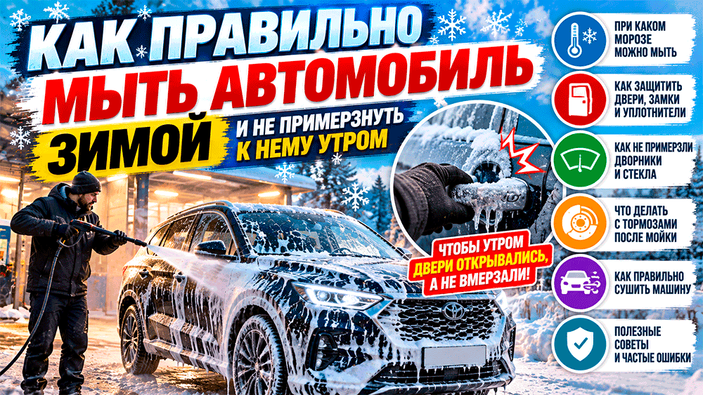 Как правильно мыть автомобиль зимой и не примерзнуть к нему утром Как правильно мыть автомобиль зимой и не примерзнуть к нему утром