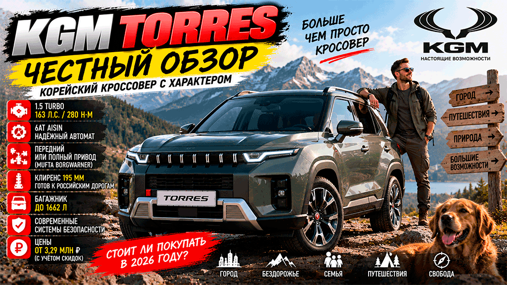 KGM Torres – честный обзор цены, характеристики, комплектации, расход, слабые места, конкуренты и стоит ли покупать KGM Torres – честный обзор цены, характеристики, комплектации, расход, слабые места, конкуренты и стоит ли покупать