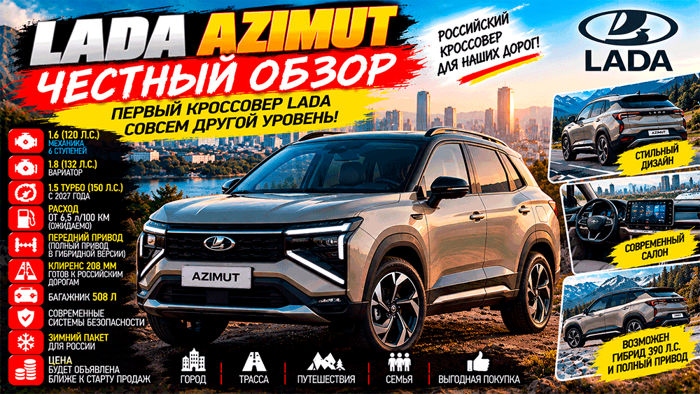 LADA Azimut – честный обзор цены, характеристики, комплектации, расход, слабые места, конкуренты и стоит ли покупать LADA Azimut – честный обзор цены, характеристики, комплектации, расход, слабые места, конкуренты и стоит ли покупать