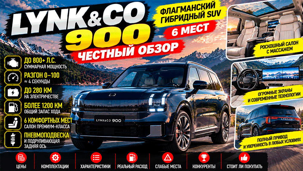 Lynk & Co 900 – честный обзор цены, характеристики, запас хода, комплектации, слабые места, конкуренты и стоит ли покупать Lynk & Co 900 – честный обзор цены, характеристики, запас хода, комплектации, слабые места, конкуренты и стоит ли покупать