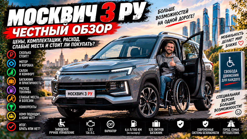 Москвич 3 РУ – честный обзор цены, комплектации, расход, слабые места и стоит ли покупать
