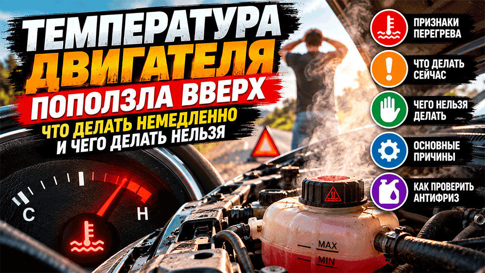 Температура двигателя поползла вверх – что делать немедленно и чего делать нельзя