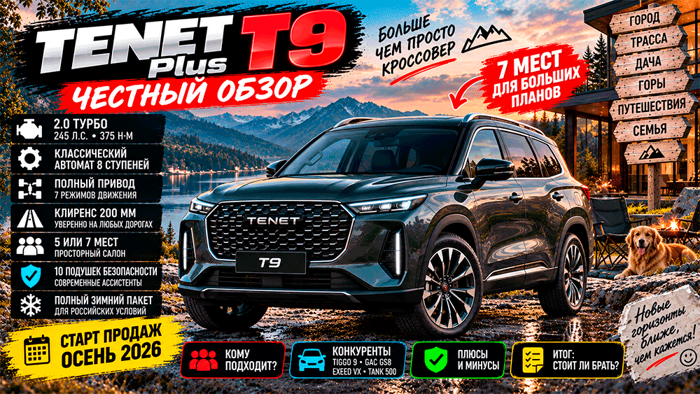 TENET T9 – честный обзор цены, комплектации, расход, слабые места и стоит ли покупать