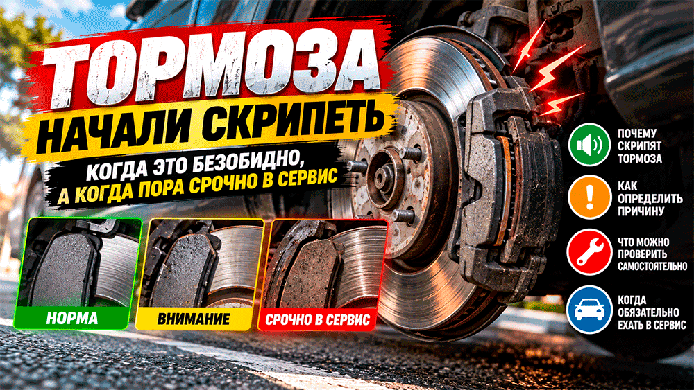 Тормоза начали скрипеть – когда это безобидно, а когда пора срочно в сервис Тормоза начали скрипеть – когда это безобидно, а когда пора срочно в сервис