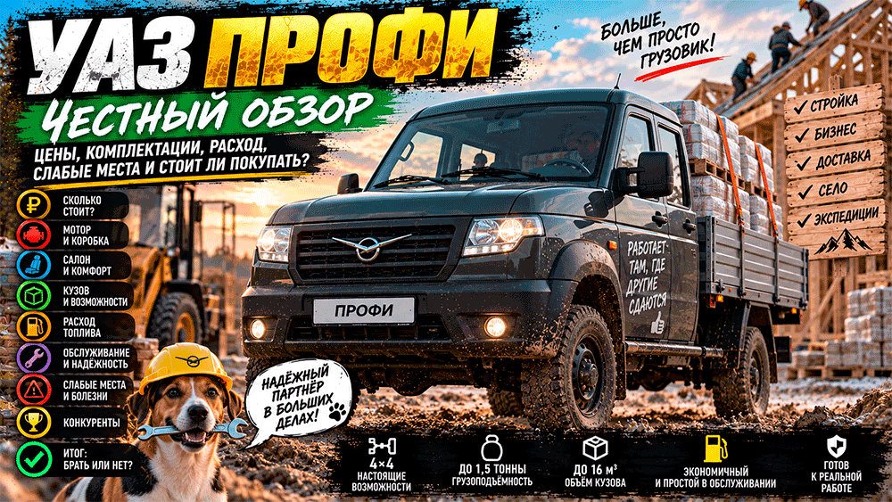 УАЗ Профи – честный обзор цены, комплектации, расход, слабые места и стоит ли покупать УАЗ Профи – честный обзор цены, комплектации, расход, слабые места и стоит ли покупать