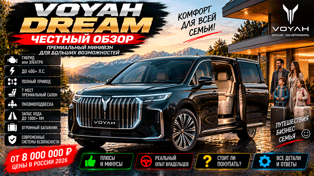 VOYAH DREAM – честный обзор цены, характеристики, комплектации, расход, слабые места, конкуренты и стоит ли покупать VOYAH DREAM – честный обзор цены, характеристики, комплектации, расход, слабые места, конкуренты и стоит ли покупать
