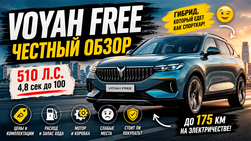 VOYAH FREE – честный обзор цены, комплектации, расход, слабые места и стоит ли покупать