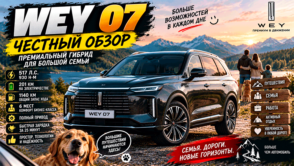 WEY 07 – честный обзор цены, характеристики, запас хода, расход, слабые места, конкуренты и стоит ли покупать WEY 07 – честный обзор цены, характеристики, запас хода, расход, слабые места, конкуренты и стоит ли покупать