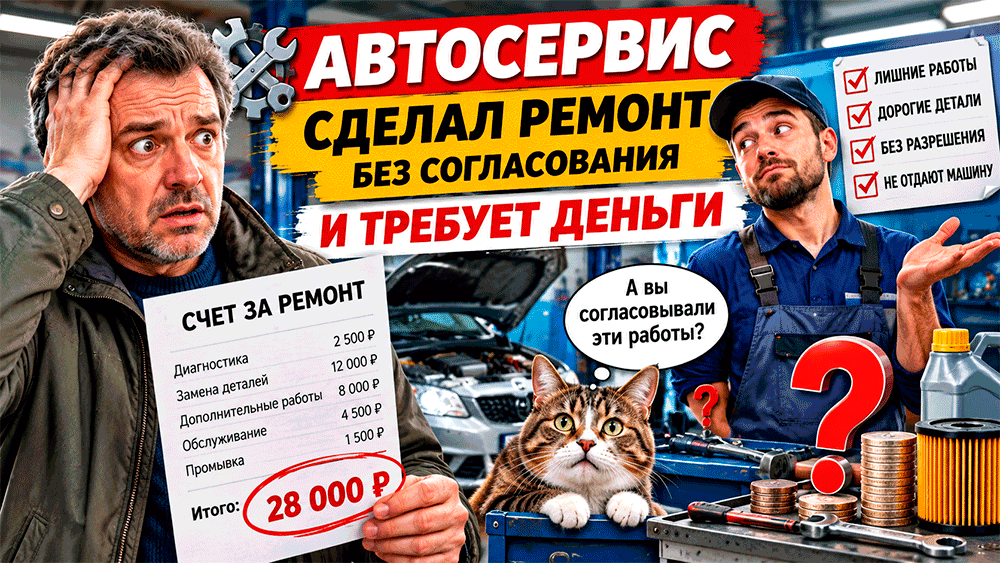 Автосервис сделал ремонт без согласования и требует деньги – обязан ли водитель платить за лишние работы и как забрать машину