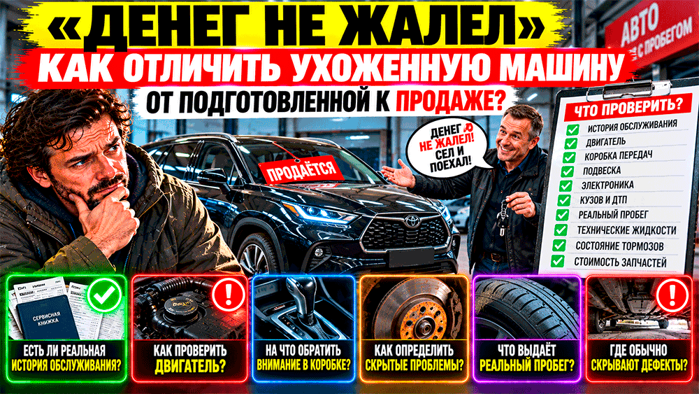 Денег не жалел – как отличить действительно ухоженную машину от подготовленной к продаже Денег не жалел – как отличить действительно ухоженную машину от подготовленной к продаже