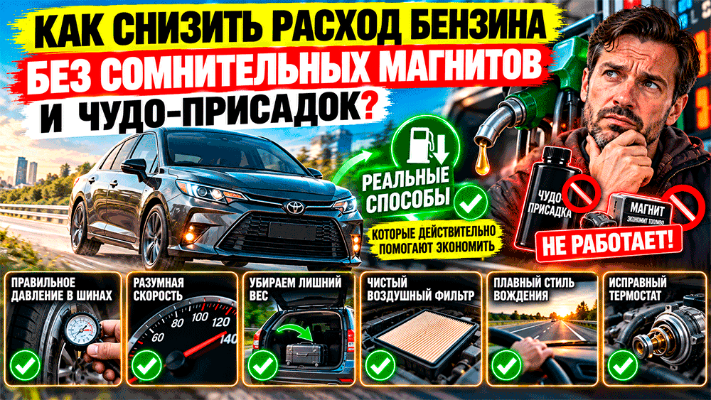 Как снизить расход бензина без сомнительных магнитов и чудо-присадок – 20 способов действительно помогают экономить топливо Как снизить расход бензина без сомнительных магнитов и чудо-присадок – 20 способов действительно помогают экономить топливо