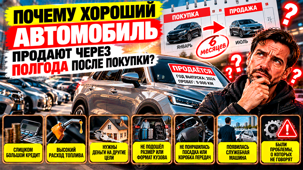 Почему хороший автомобиль иногда продают через полгода после покупки – 12 нормальных причин и когда всё-таки стоит насторожиться