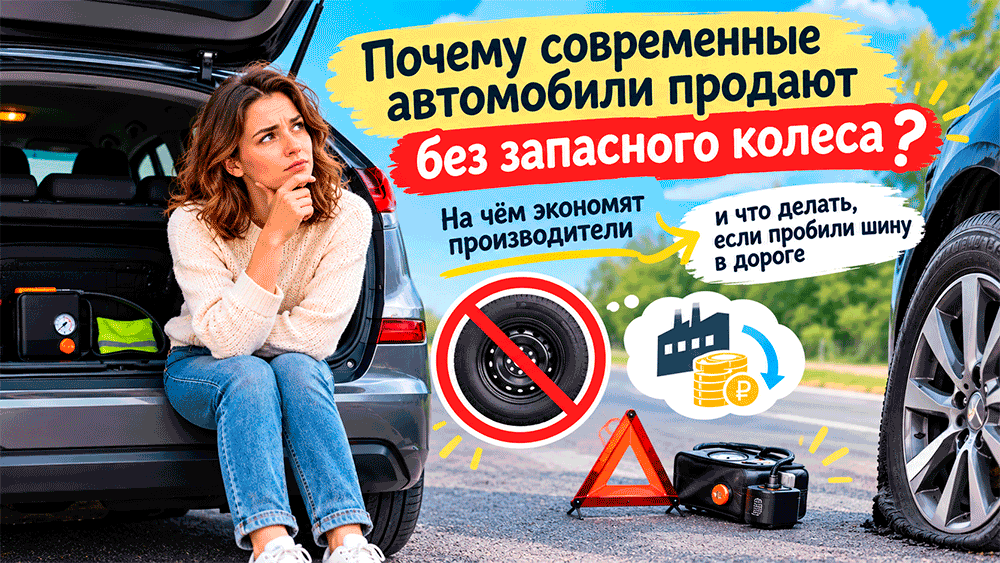 Почему современные автомобили продают без запасного колеса – на чём экономят производители и что делать, если пробили шину в дороге