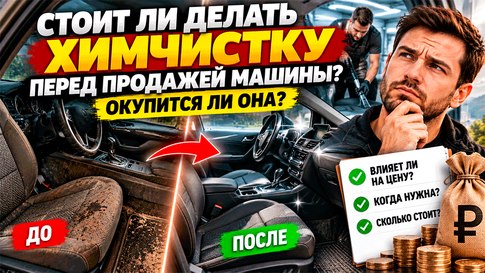 Стоит ли делать химчистку перед продажей машины – окупится ли она, когда салон действительно повышает цену и где легко переплатить